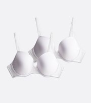 New Look 2 Pack White T-Shirt Bras